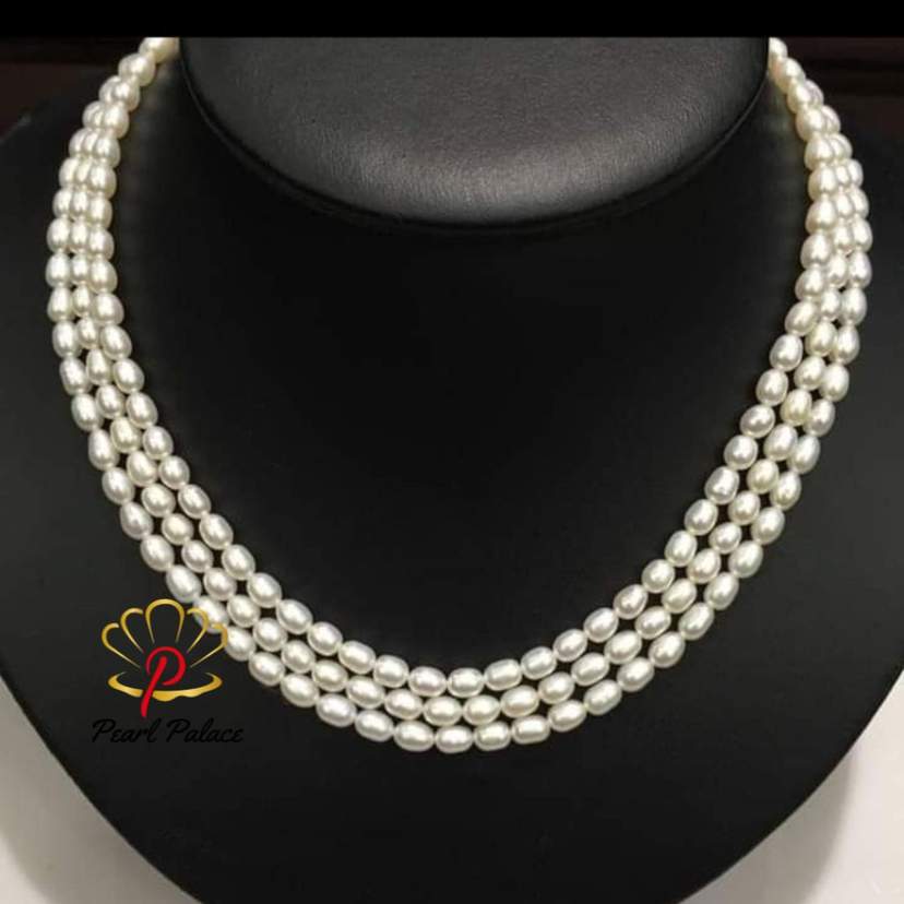 Twilight Tides_ 3 Layer Baroque Pearl Necklace_Twilight Tides_ 3 Layer Baroque Pearl Necklace — 2
