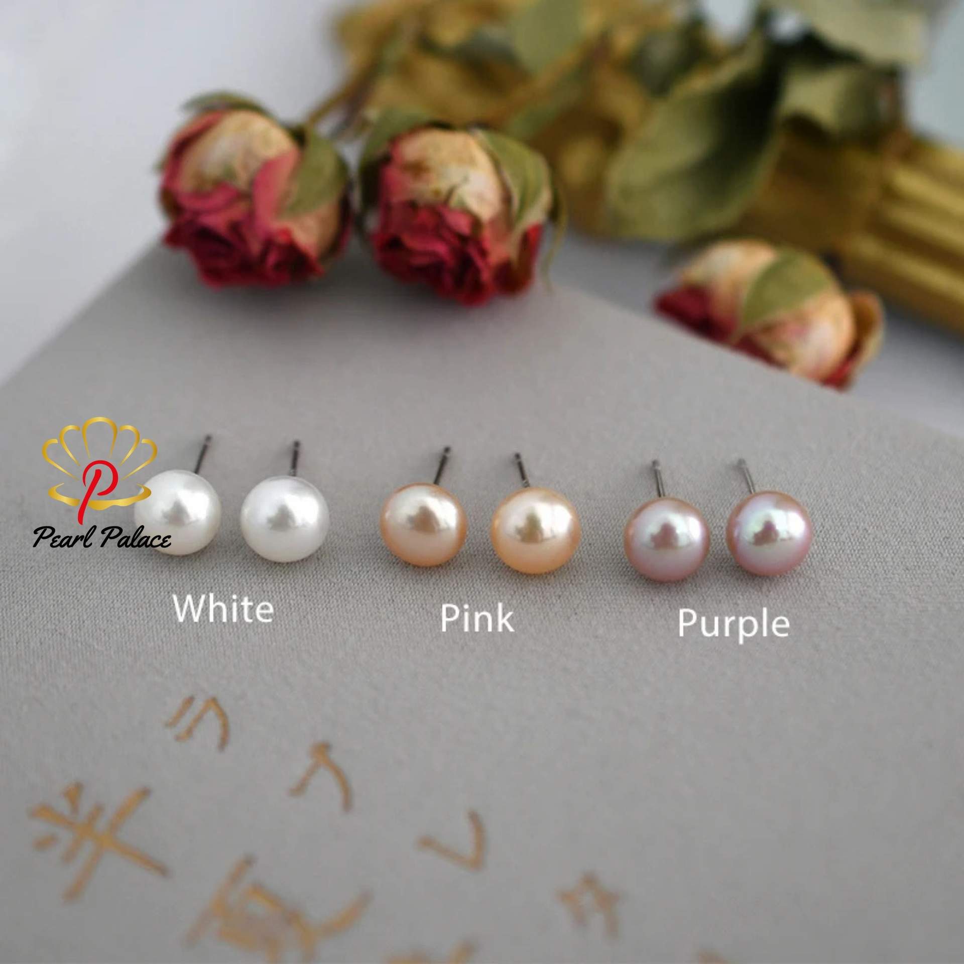 Natural Freshwater Pearl Fashion Jewelry 925 Sterling Silver Small Earrings for Women