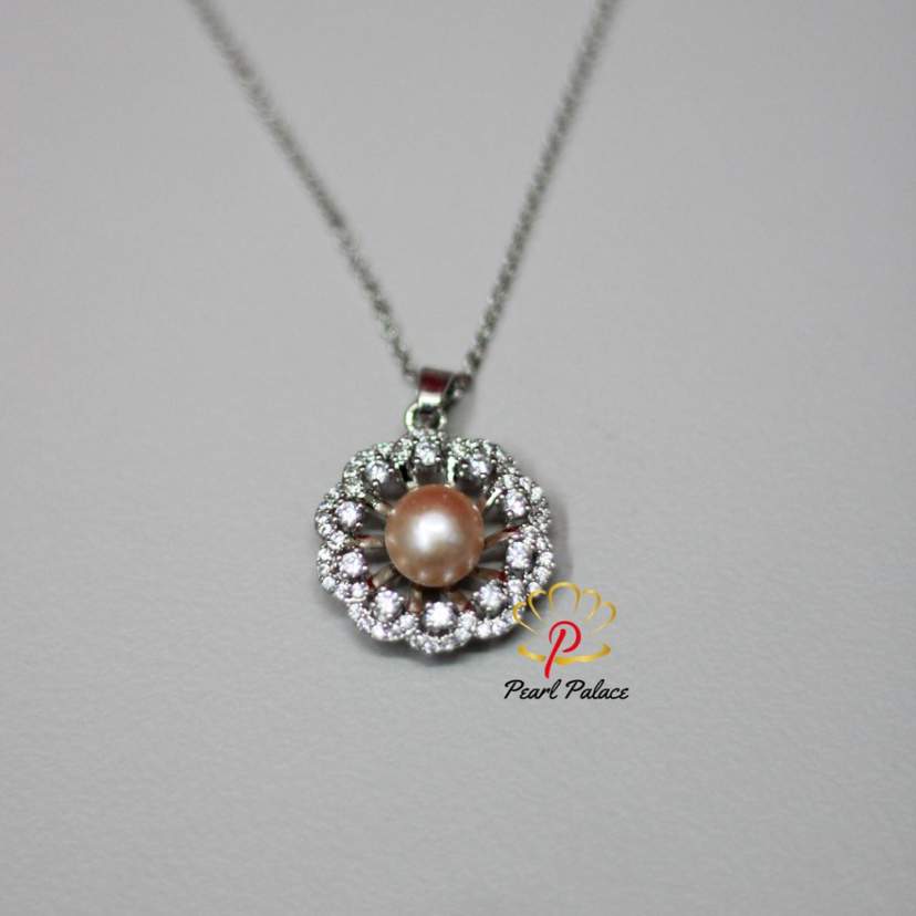 Purple Freshwater Pearl Pendant Set — 2
