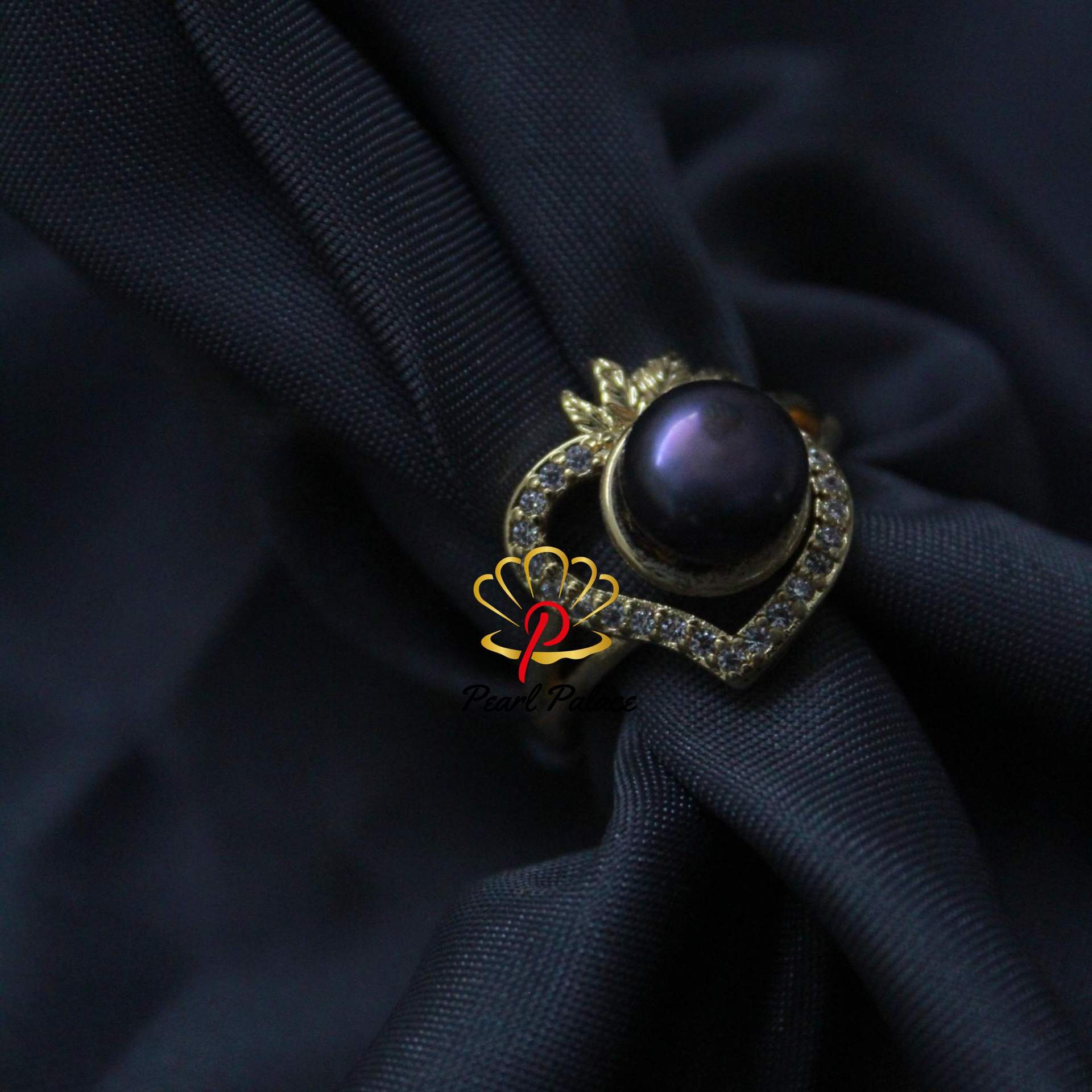 Celestial Pearl Arc ring