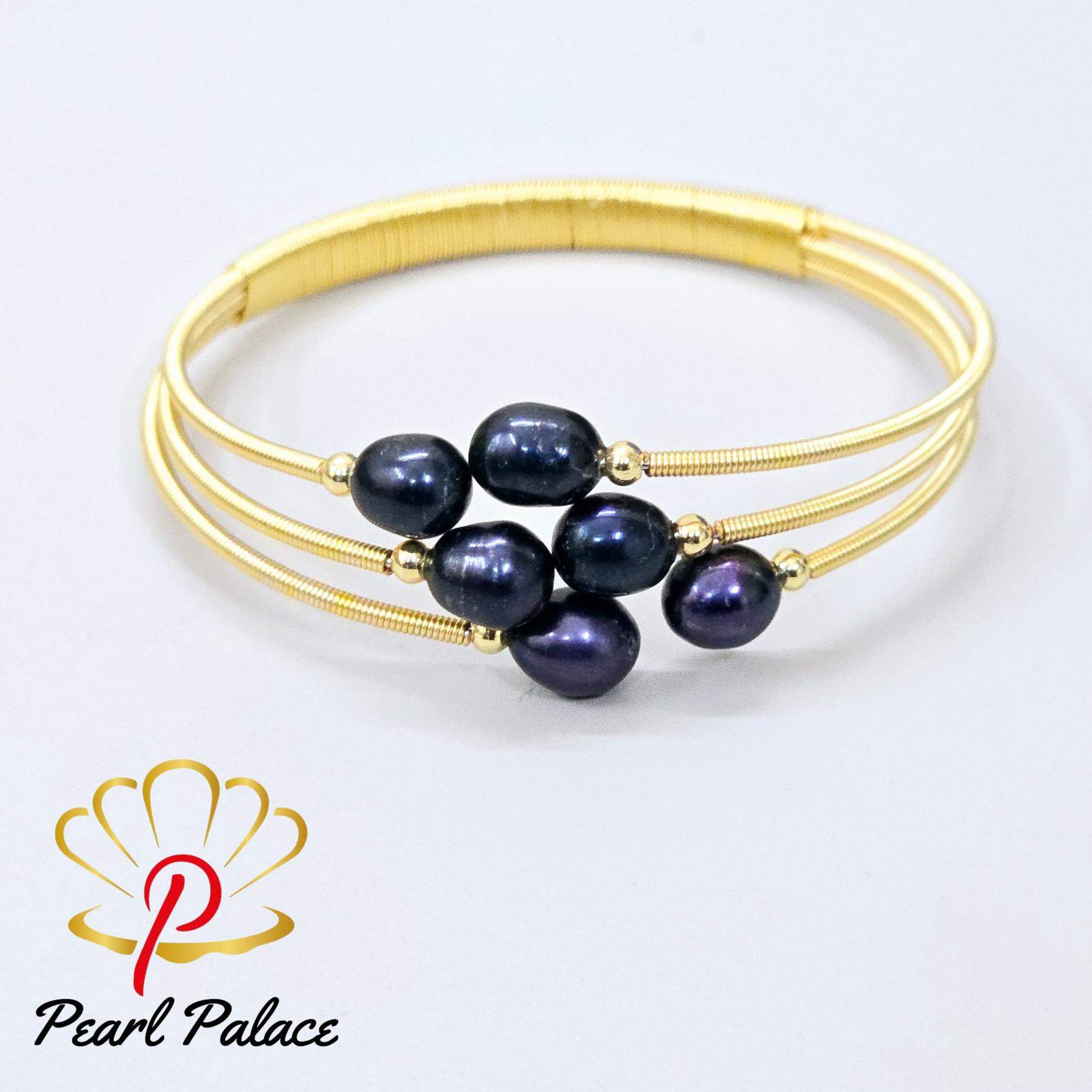 Exquisite Pearl Bracelet – 14k Gold Plated and Adjustable Design