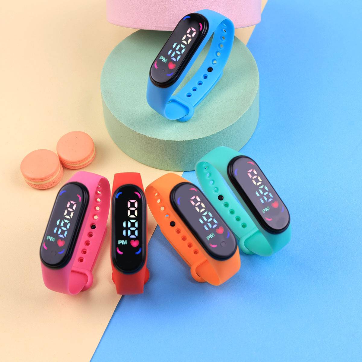 Watch Electronic Waterproof Student Party Fashion Love Lantern Touch Screen Luminous Bracelet Watch Time Watch Spot Wholesale