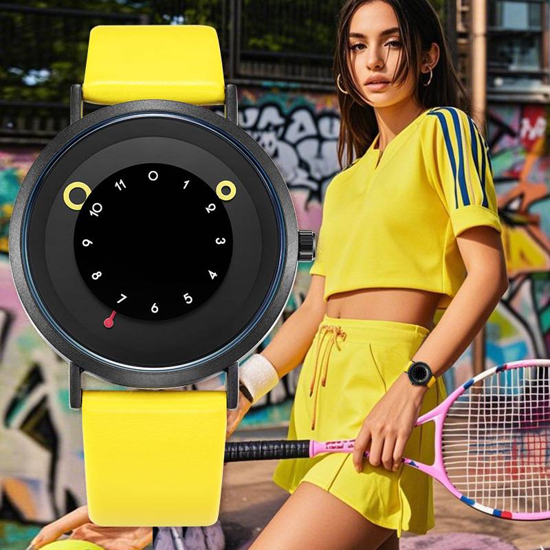 SK Watch Men's and Women's Couple's Simple All-match Quartz Watch Student Sports High-value Belt Watch Women's Watch