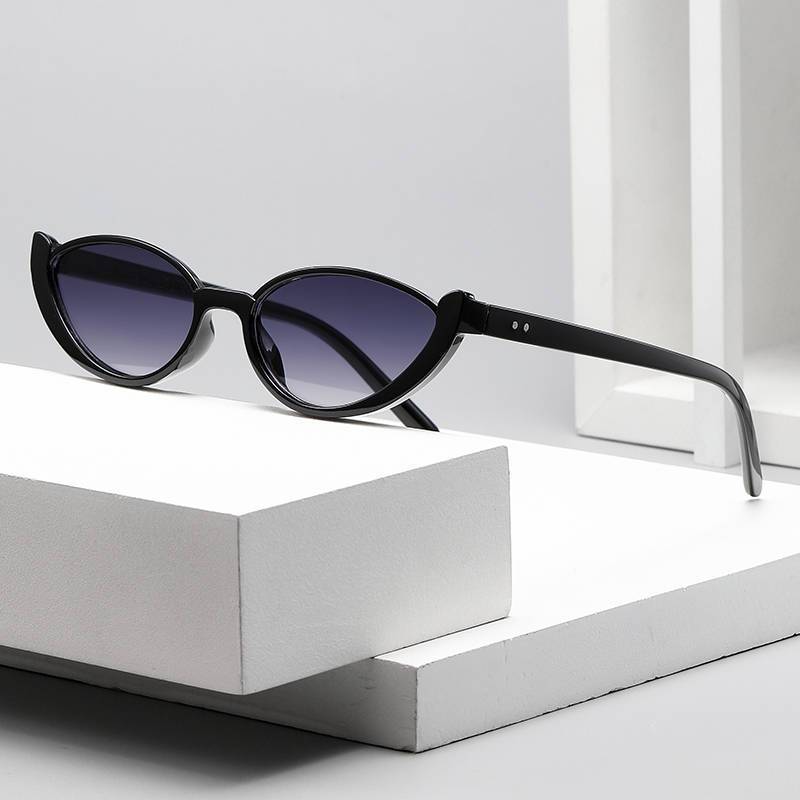 New Fashion Cat's Eye Small Frame Sunglasses Women's Personalized Non-mainstream Sunglasses Cross-border Internet Popular Street Y2K Glasses