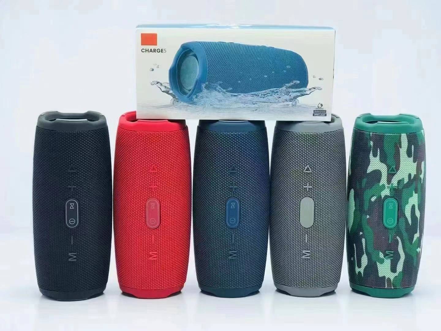 Cross-border explosions CHARGE5 punch 5 generation Bluetooth speaker wireless card heavy subwoofer audio outdoor portable