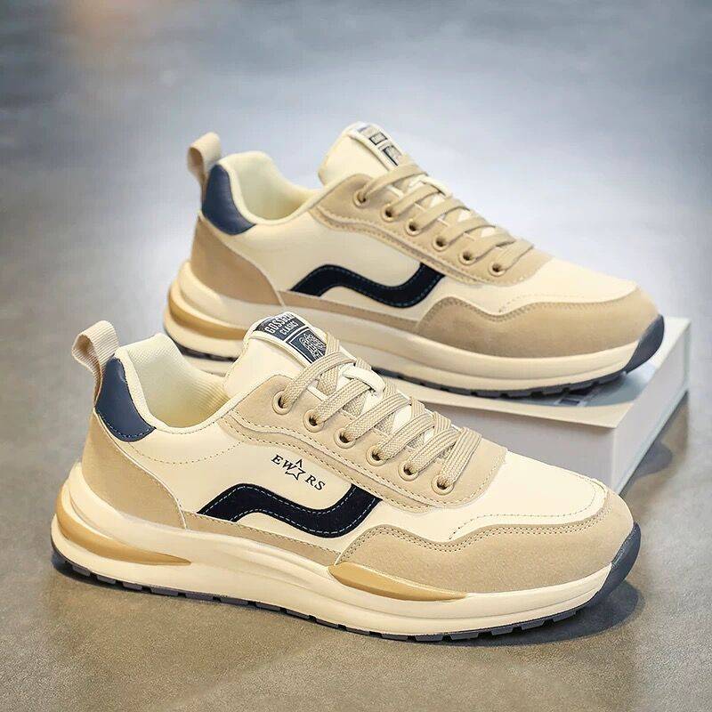 Forrest Gump Shoes Men's Autum Trendyy Casual Sports Shoes Soft Sole Leather Running Shoes Warm Cotton Shoes Winter
