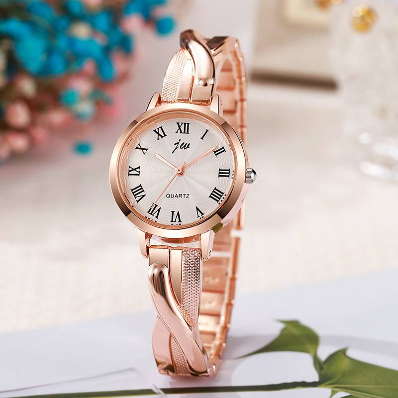 Cross-Border New Product Women's Watch, Fashionable and Trendy Quartz Bracelet Watch with Steel Band, Versatile and High-End