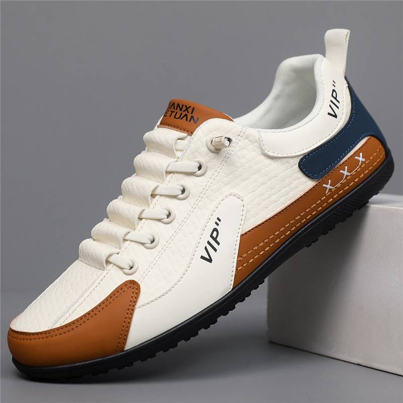 Trendy versatile cross-border sneakers with soft soles and breathable fabric, men's slip-on casual loafers