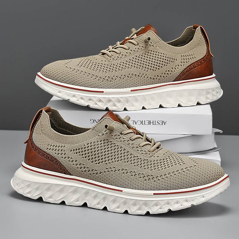 Lightweight Casual Men's Shoes Foreign Trade Sports Casual Shoes Men's Independent Station Fly Woven Men's Shoes Cross-Border Loafers Men's Casual Shoes