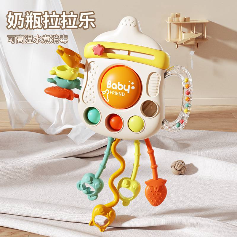 Baby Toy Bottle Lala Le Baby Smoke 0-1 Year Old Educational Early Education for More than 6 Months Teeth Cross Border