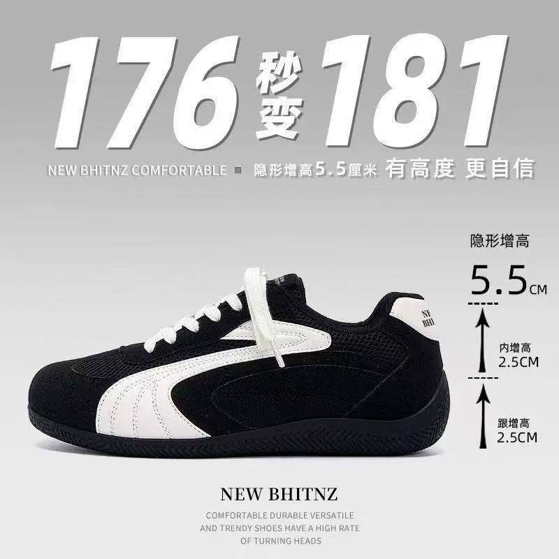 Casual Shoes New Style for Men and Women Couples Trendy Shoes Breathable Invisible Height Increasing Training Shoes Comfortable Flat Outdoor Sports Shoes