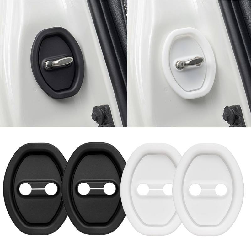 Car door lock buckle cover mute anti-rust silicone lock buckle accessories interior modification parts for a full range of general