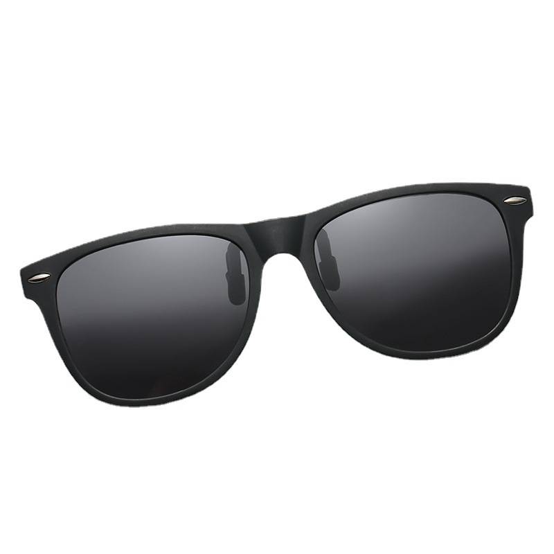 2021 Unisex Black Clip-On Myopia Sunglasses Tr90 Polarized Sunglasses Cross-Border Photochromic Glasses Trendy National Style