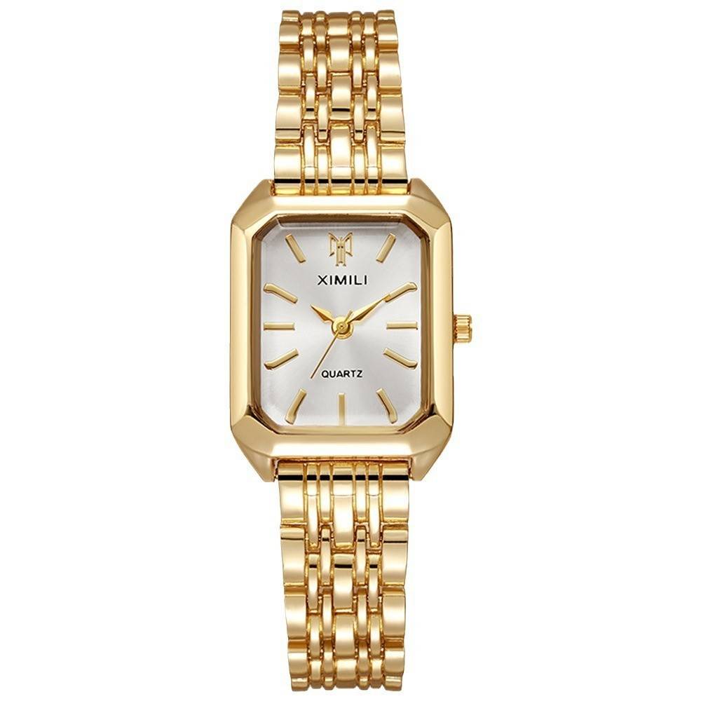 Fashion 2024 New Stainless Steel Women's Business Casual Quartz Watch Light Luxury Women's Stainless Steel Student Watch