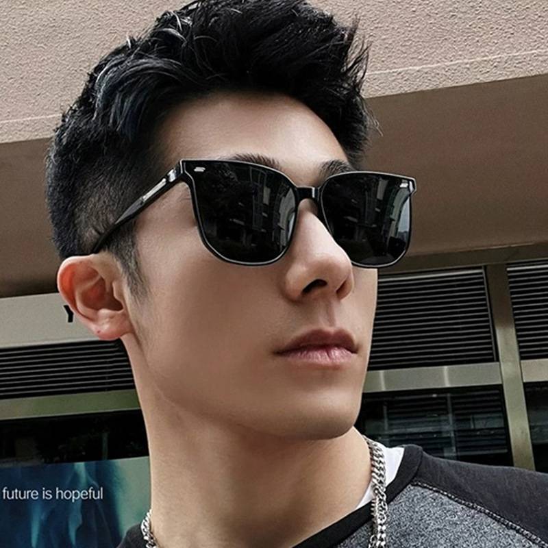 Live Hot Sunglasses Internet Celebrity Street Photograph ins Plain Face Advanced Sense Anti-UV Driving Men's and Women's gm Sunglasses