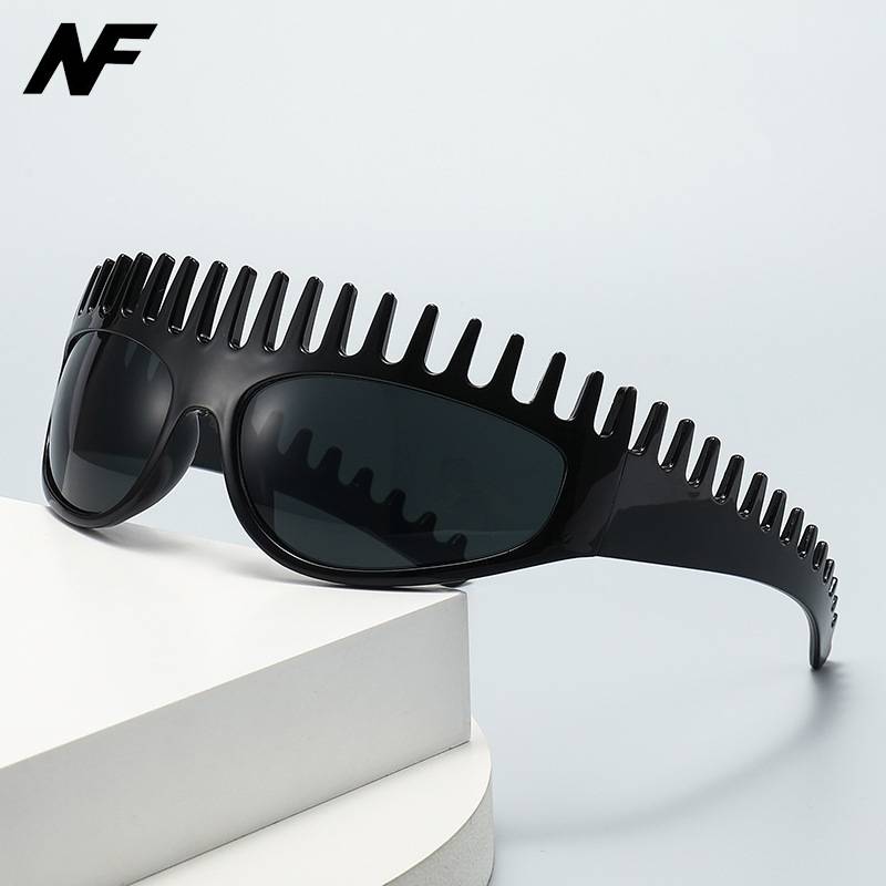 Trendy European and American Style Comb Hairband Street Style Versatile Sunglasses for Vacation, Cycling, Fashionable Women's Cross-Border Sunglasses Trend