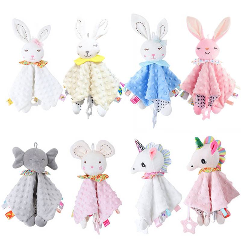 Bbsky Baby Animal Soothing Towel Soothing Doll Sleeping with Baby Soothing Towel Toy Handkerchief Towel Mouth Towel Factory