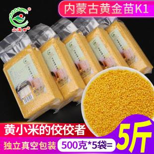 Inner Mongolia Chifeng gold seedling millet 500g vacuum new rice yellow millet grain millet porridge millet wholesale