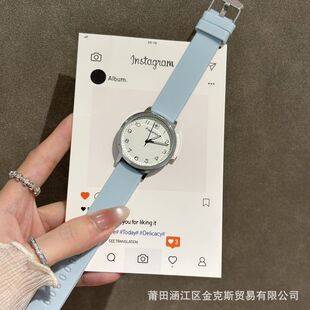 Senmi candy-colored quartz watch, summer simple digital high-end women's watch, niche high-value silicone student watch