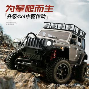 Cross-Border Mn128 Wrangler Jeep Remote Control Car Rc Four-Wheel Drive Climbing Convertible Toy Off-Road Vehicle