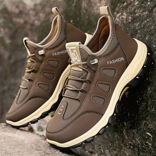 Men's Shoes, Spring Cross-Border Sports Shoes Wholesale, Large Size Comfortable Travel Shoes, Middle-Aged and Elderly Dad's Shoes, Outdoor Hiking Shoes