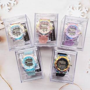 Manufacturer Wholesale New Colorful Electronic Watch Sports Colorful Luminous Alarm Clock High-Value Multi-Functional Student Watch