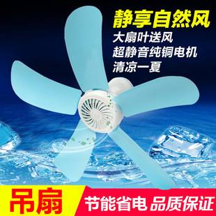 Summer small ceiling fan breeze dormitory student mosquito net bed hanging electric fan household wind remote control wholesale