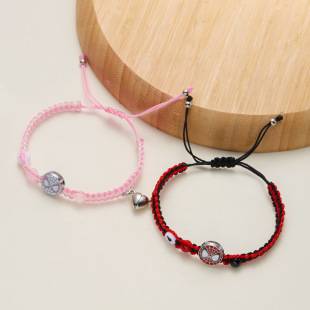 New Hand-woven Magnetic Bracelet Cross-border Creative Joker Spider-man Bat Couple Bracelet in stock Wholesale