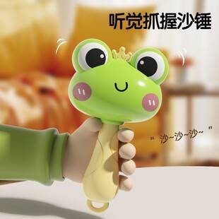 Cross-border Superman Sand Hammer Baby Hand Bell 0-1 Year Old to 3 Months 6 Baby Toy Newborn Early Education Grasp Training