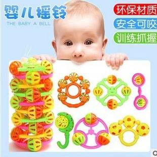 Manufacturers wholesale children's hand rattle baby toys stall rattle toys wholesale educational toys