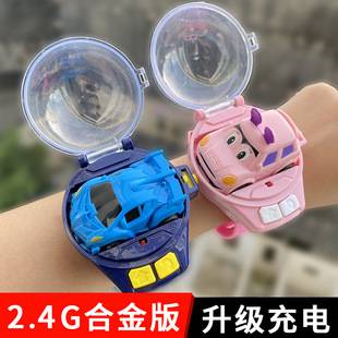 A generation of children's remote control car Net Red Watch remote control car mini toy car charging racing USB