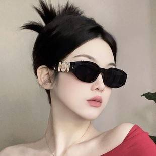 Celebrity-Inspired Xiaohongshu Trending Retro European and American Style Sunglasses for Men and Women Street Fashion Polygon Sunglasses