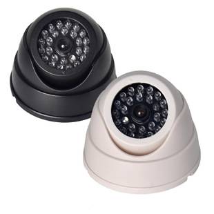Manufacturer's Fake Surveillance Conch Simulation Camera White and Black Outdoor Infrared Lighted Model Car Fake Monitor