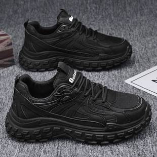 Dad Shoes 2025 Autumn Mesh Breathable Wear-Resistant Casual Shoes Tire Sole Sports Running Shoes Cross-Border Men's Shoes