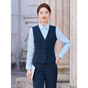 New China Postal Savings Bank Blue Shirt Vest Jacket Suit suit Postal Staff Work Clothes Women