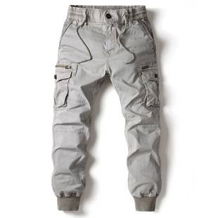 2025 Four Seasons Leg Pants Men's Large Size Pants Fashionable Multi-Color Casual Overalls Large Size Loose Pants