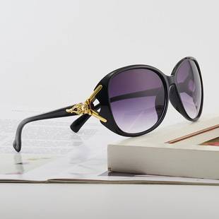New Model 9257 Fashionable Fox Head Sunglasses Trendy Women's Large Frame Polarized Glasses Direct from Manufacturer Floral Sunglasses