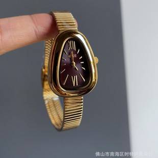 IEKE Vintage Ankora Red Series Chain Watch Women's Light Luxury High Sense TikTok Fast Hand Live Women's Watch