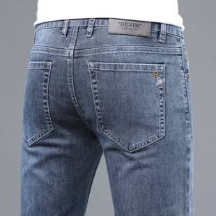 2026 Autumn New Men's Slim Fit Straight Leg Stretch Thick Soft Comfortable Jeans