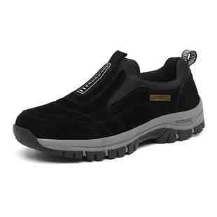Spring and Autumn New Outdoor Casual Sports Walking Shoes for the Elderly Men's Large Size Mountaineering Running Shoes Trendy Cross-border Fashion