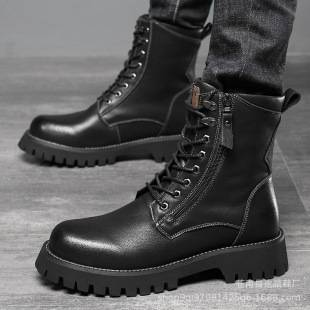 plus size men's shoes men's thick-soled martin boots high-top fashion tooling shoes wear-resistant cotton warm plus size manufacturers wholesale