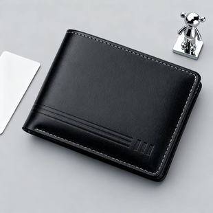 2025 Cross-Border New Coin Bag Short Multi-Card Slot Men's Wallet European and American Business Wallet Simple Men's Wholesale