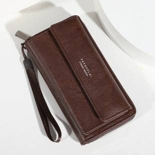 Men's Wallet Hot-Selling 2025 New Model Phone Bag with Multiple Card Slots Casual Long Wallet Large Capacity Clutch Bag