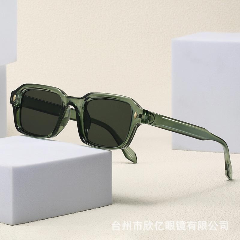 2026 New Style Square Small Frame High-Quality Unisex Sunglasses Cross-Border European and American Personalized Fashion Trendy Sunshade Sunglasses