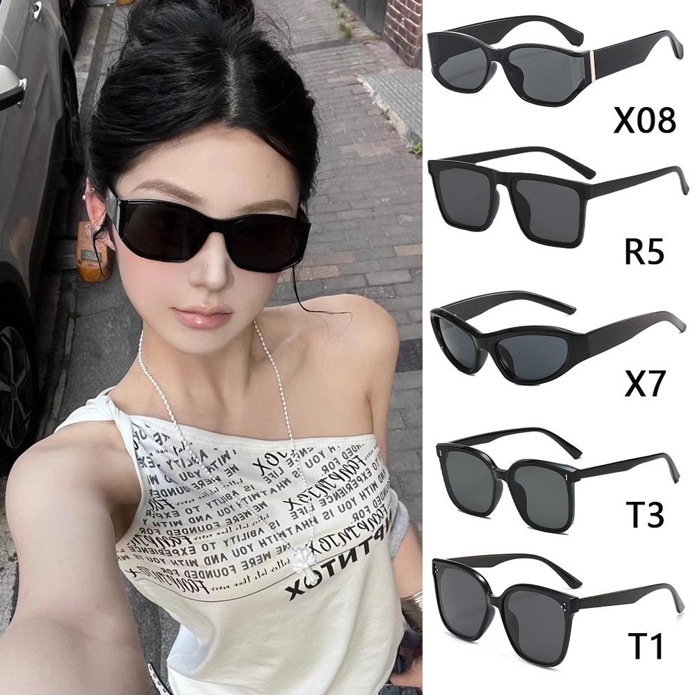 Cross-border sunglasses trendy new curved glasses cat-eye sunglasses women's high-level UV-resistant all-match sunglasses