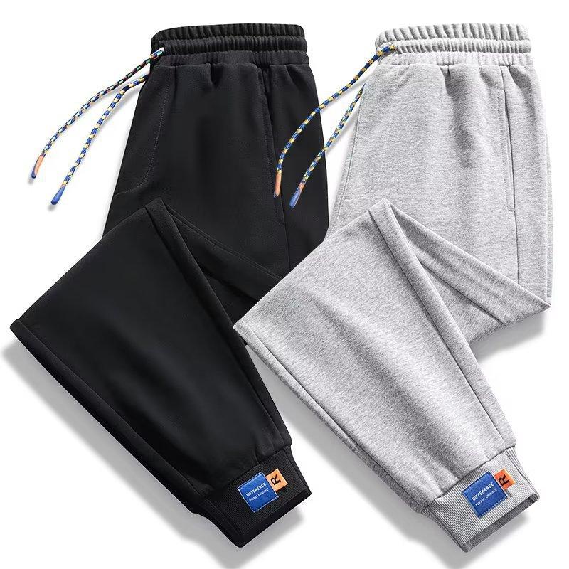 2024 New Casual Pants Men's Sports Pants Spring and Summer Couple Style Trendy Leg-Tie Loose Small Foot Sweatpants