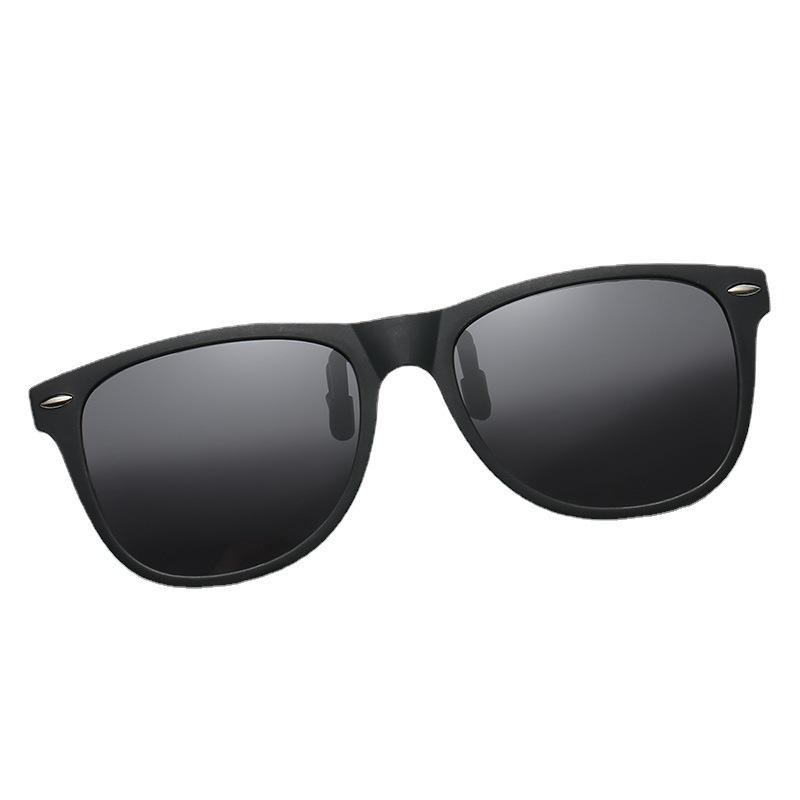 2021 Unisex Black Clip-On Myopia Sunglasses Tr90 Polarized Sunglasses Cross-Border Photochromic Glasses Trendy National Style