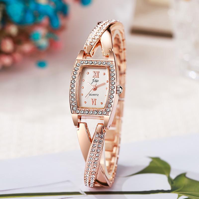 New Product Bracelet Watch Cross-Border Women's Watch Female Watch Export Hot-Selling Square Niche Light Luxury High-End Women's Quartz Watch