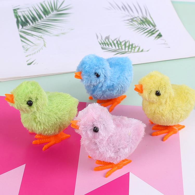 Wind-Up Chicken Clockwork Toy Clockwork Chick Plush Chick Cute Toy Baby Kidsren Plush Toy