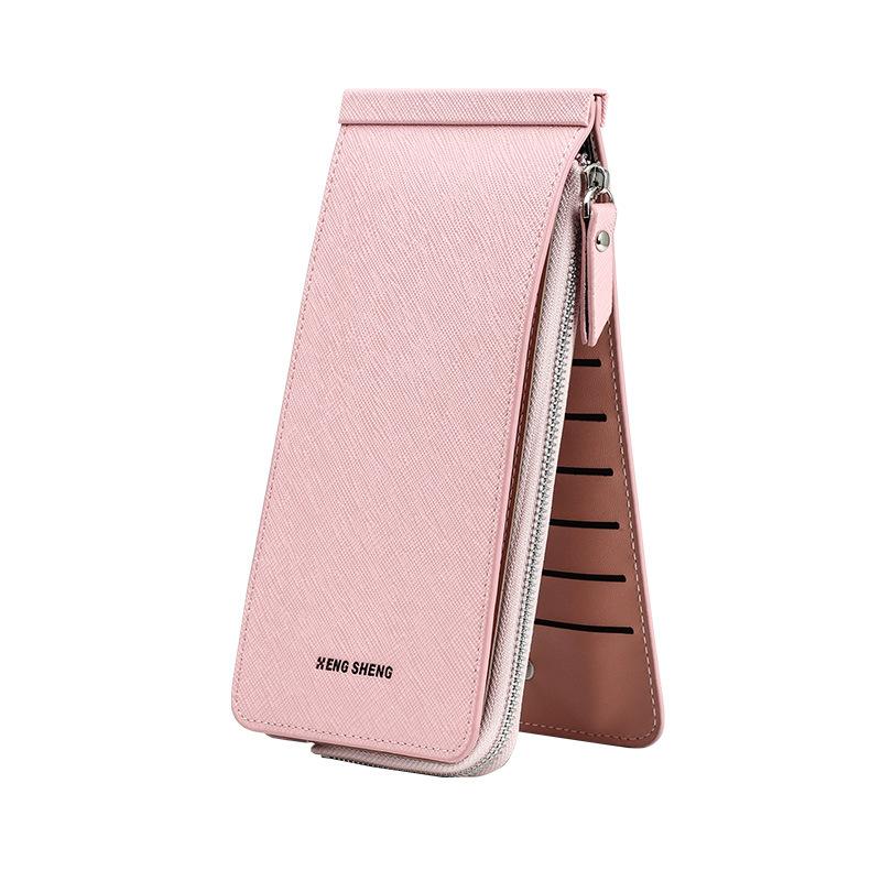 Hengsheng Hengsheng Women's Card Holder Wallet One-Piece Multi-Card Slot Card Holder Long Zipper Cross-Border E-Commerce Hot